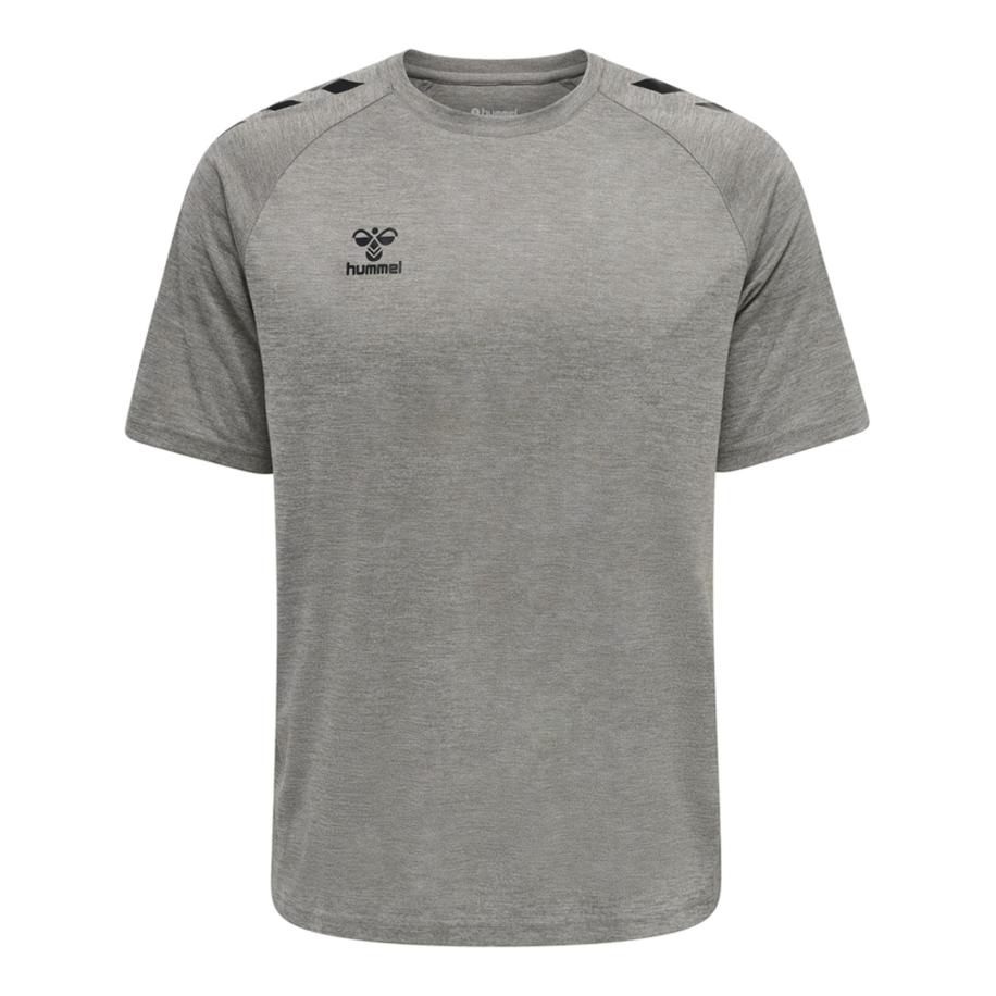 Hummel Hummel Functioneel shirt grijs gemêleerd / zwart -