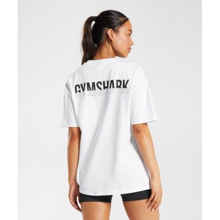 Gymshark Fraction Oversized T-Shirt White