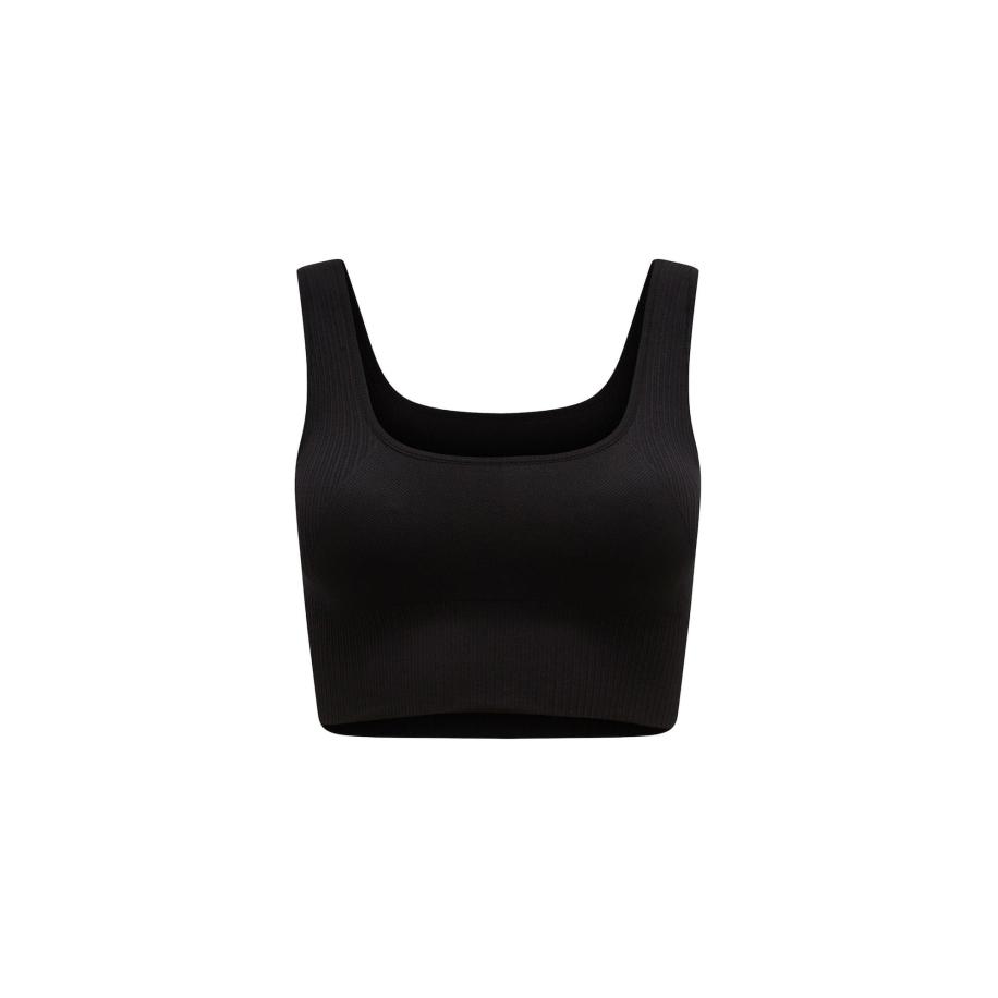 Born Living Yoga Sporttop Yami zwart / wit Zwart