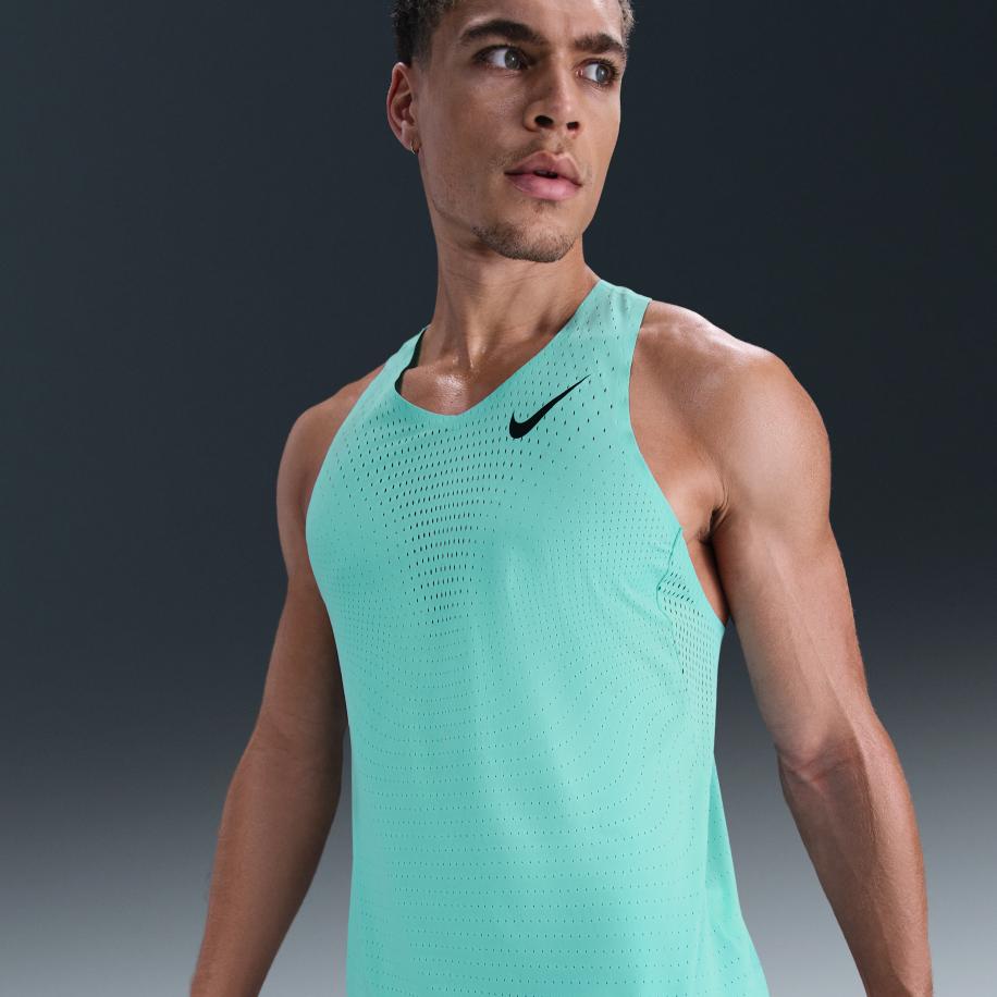 Nike AeroSwift Dri-FIT ADV hardloopsinglet voor heren - Groen Groen