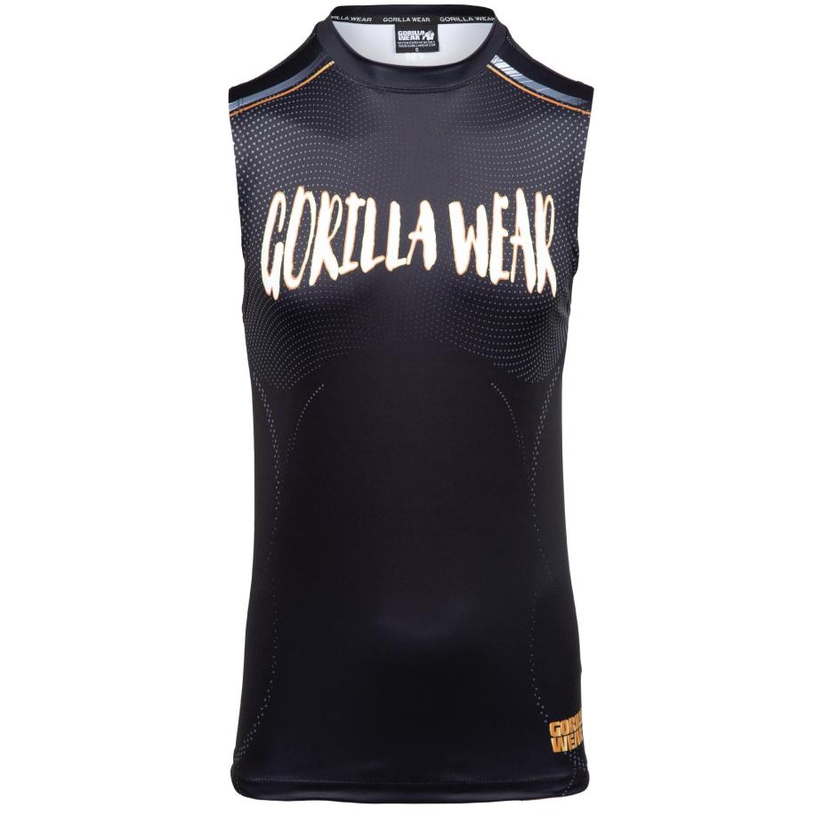 Gorilla Wear Gorilla Wear Functioneel shirt grijs / oranje / zwart / wit -