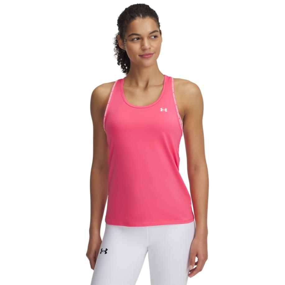 Damestanktop Under Armour Tech™ Knockout Super Roze / Wit XL Roze
