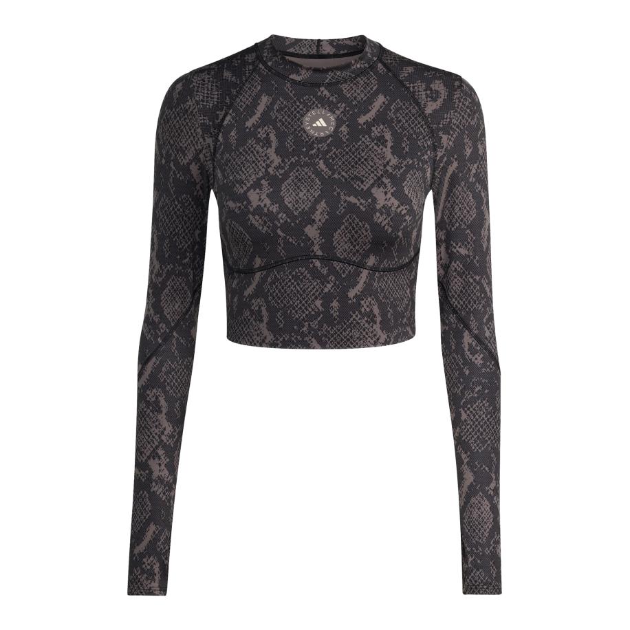 adidas by stella mccartney ADIDAS BY STELLA MCCARTNEY Functioneel shirt adidas By Stella McCartney Training Longsleeve Crop grijs / donkergrijs -