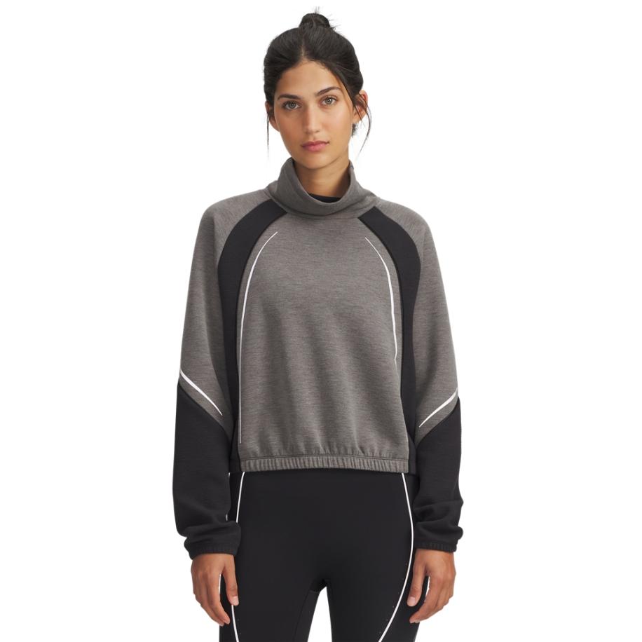 Under Armour Halo Cold Weather damestop met lange mouwen en opstaande kraag Zwart / Reflecterend XS Zwart