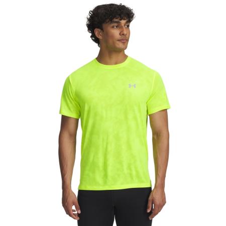 Under Armour Launch Camo herenshirts met korte mouwen High Vis Geel / Reflecterend XL