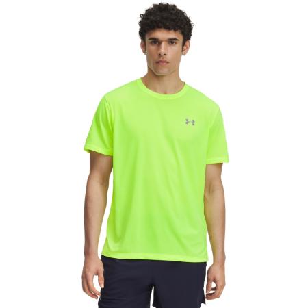 Under Armour Launch Herenshirt met korte mouwen High Vis Geel / Reflecterend S