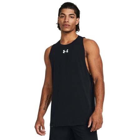 Under Armour Zone Tanktop voor heren Zwart / Wit XS