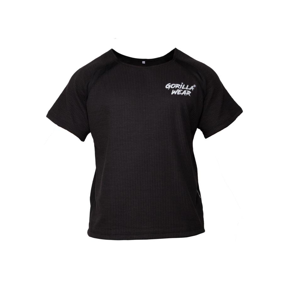 Gorilla Wear Gorilla Wear Functioneel shirt Augustine zwart / wit -