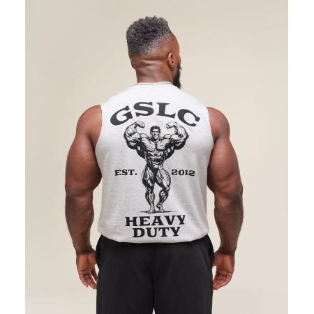 Gymshark Heavy Duty Tank Light Grey Core Marl