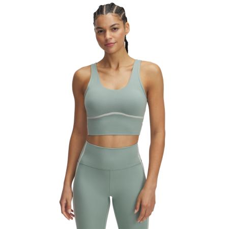 Damestanktop Under Armour Meridian Piped Crop Silica Groente / Hydro Groente / Silica Groente S