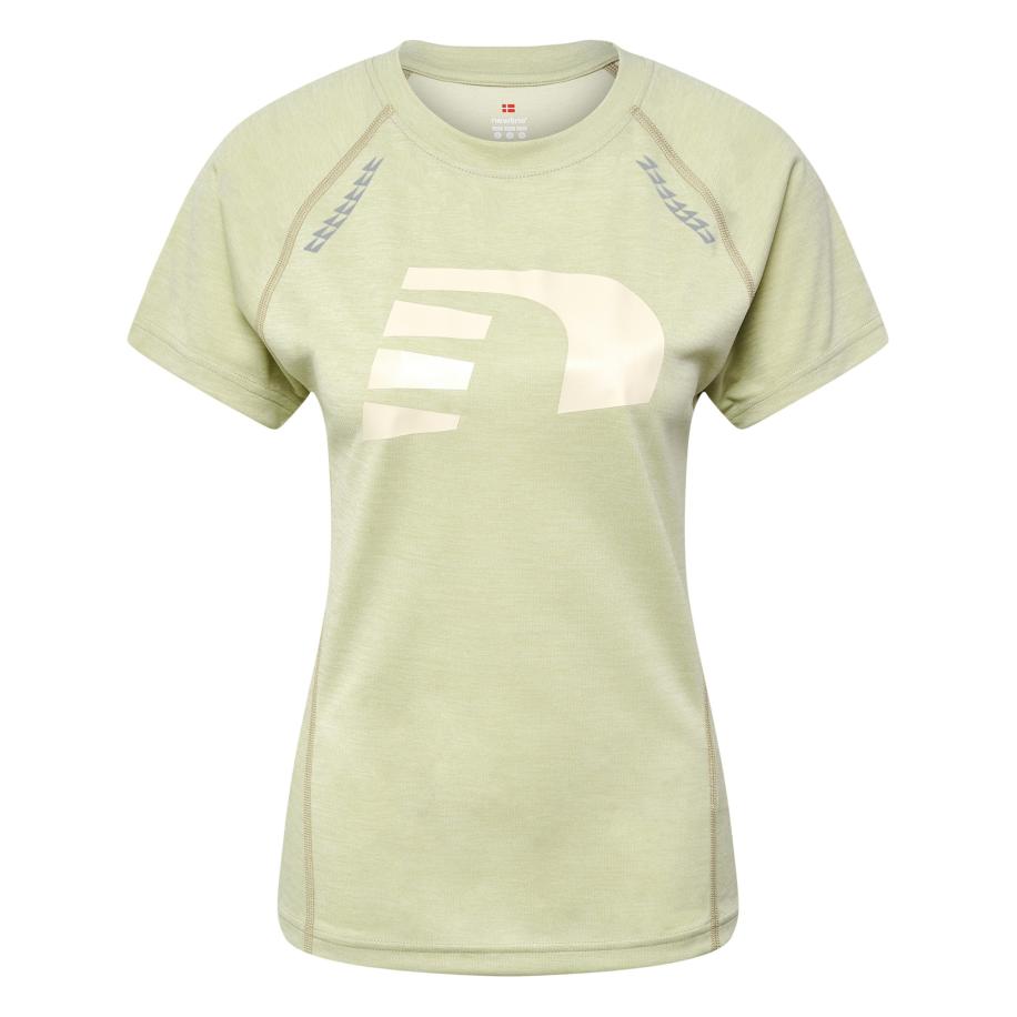 Newline Newline Functioneel shirt ORLANDO beige / donkergrijs / groen -