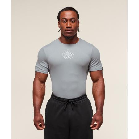 Gymshark Lifting Club Ribbed T-Shirt Denim Grey