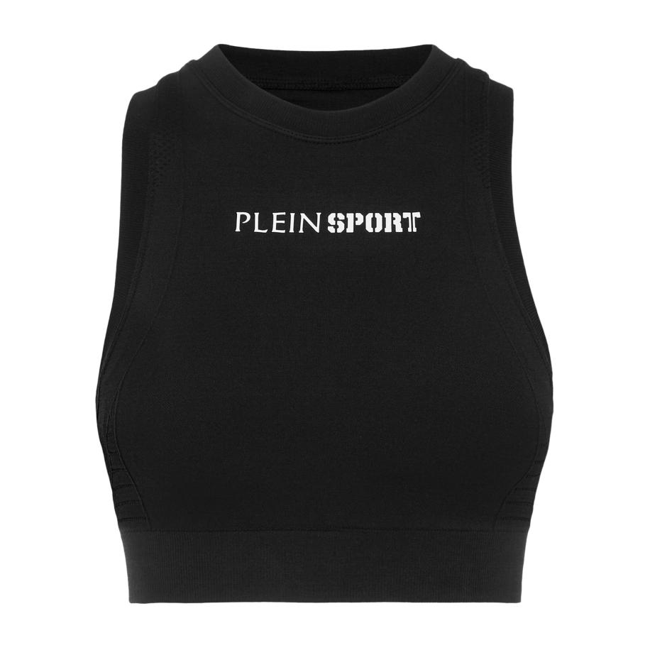 Plein Sport Plein Sport Sporttop zwart / wit -