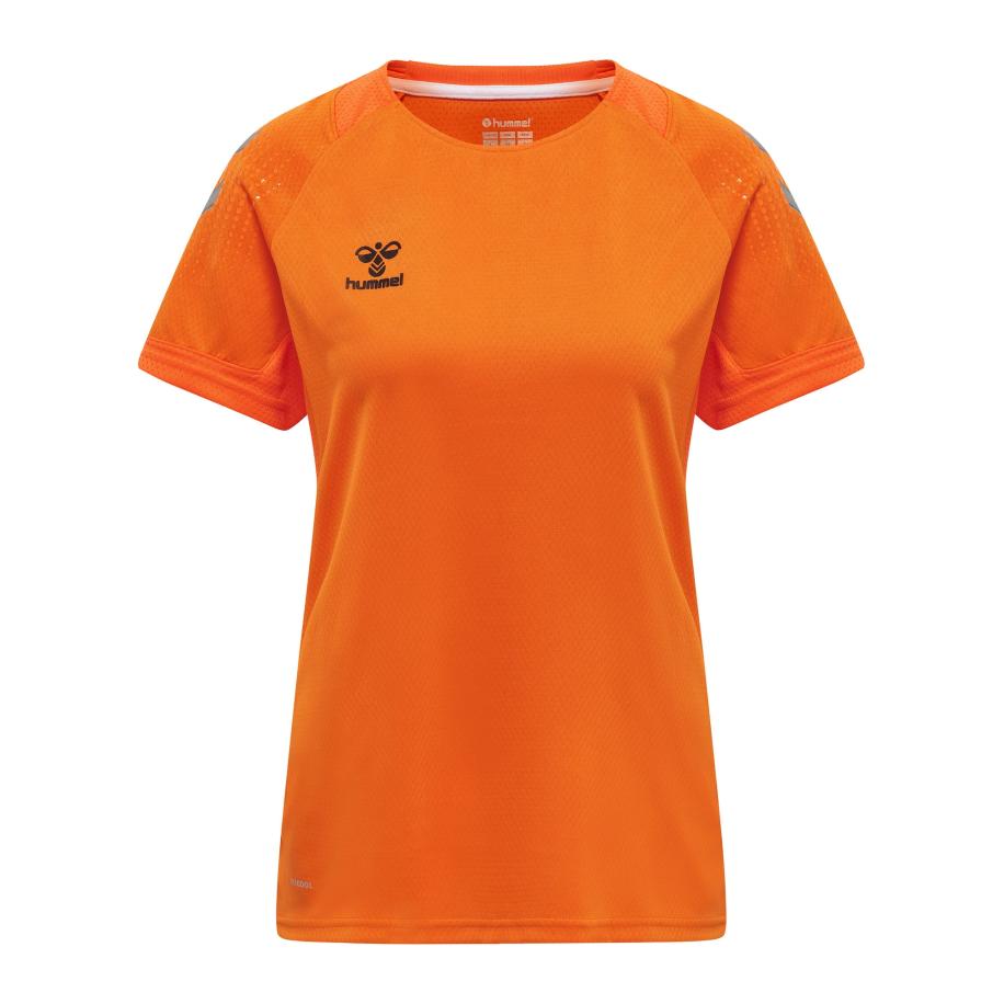 Hummel Hummel Functioneel shirt Lead grijs / oranje / zwart -