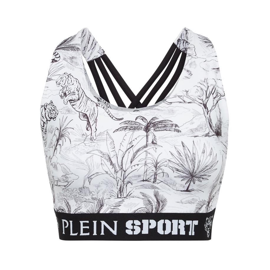 Plein Sport Plein Sport Sporttop zwart / wit -