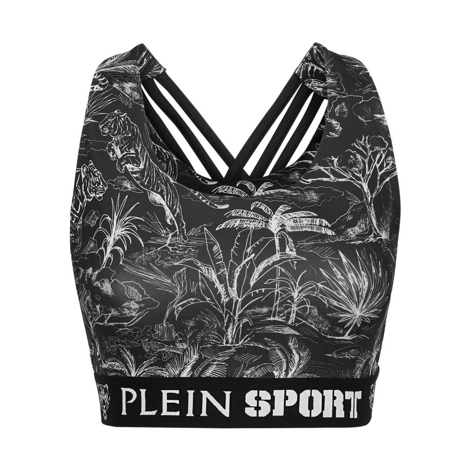 Plein Sport Plein Sport Sporttop grijs / zwart -