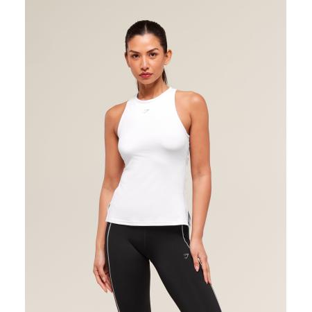 Gymshark Running Back Vent Tank White