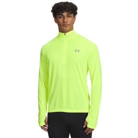 Under Armour Launch Herenshirt met korte rits High Vis Geel / Reflecterend XXL