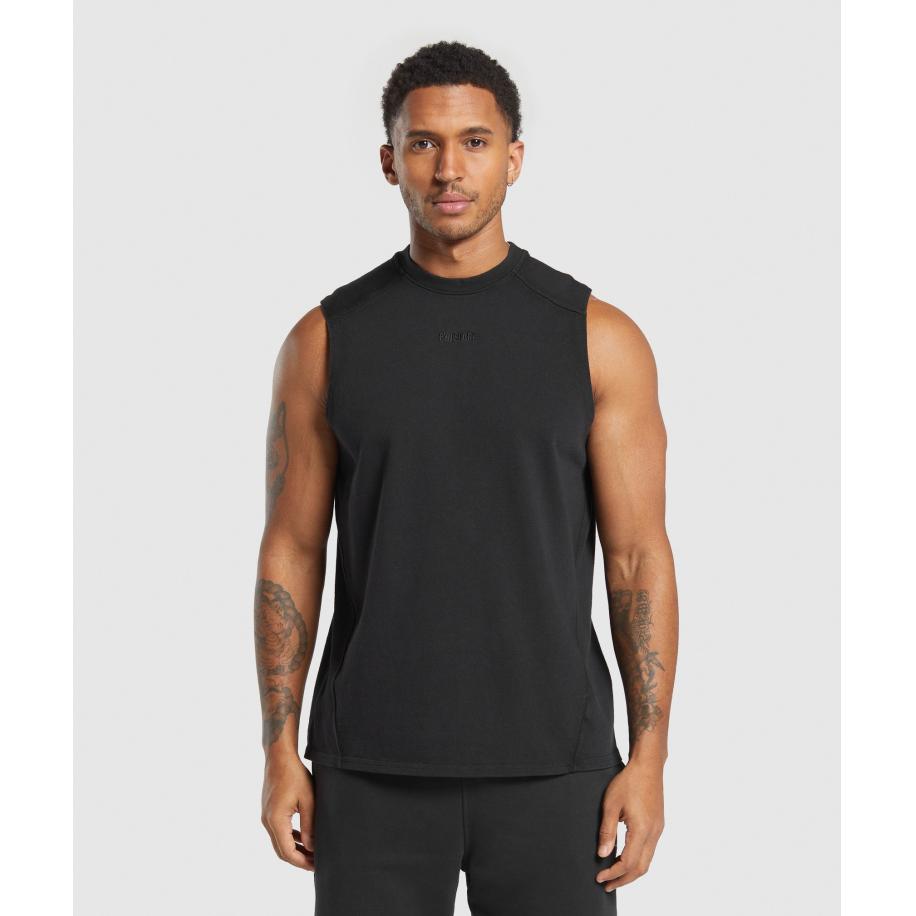 Gymshark Heavyweight Tank Black Zwart