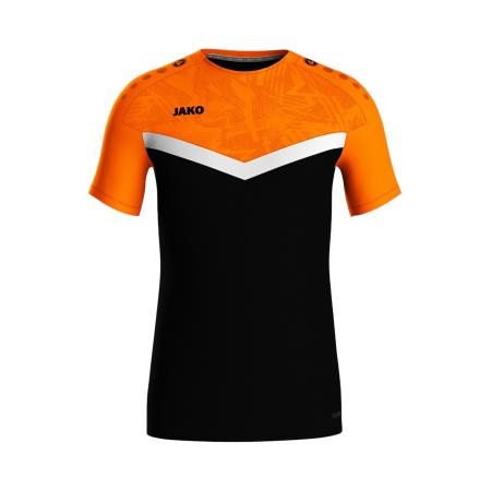 JAKO Functioneel shirt lichtgrijs / oranje / zwart