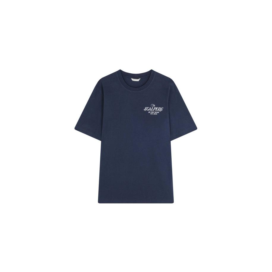 ScalperS Scalpers Functioneel shirt Bazaar navy / wit -