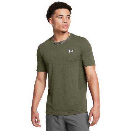 Under Armour Vanish Seamless Herenshirt met korte mouwen Marine OD Groente / Wit S