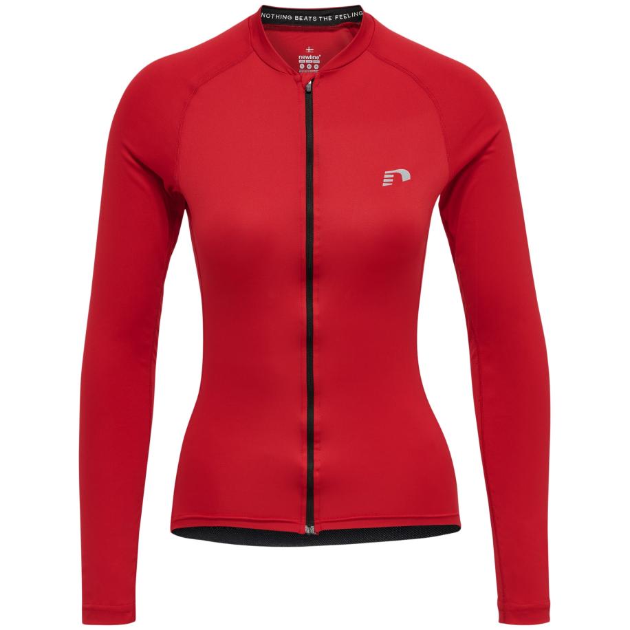 Newline Newline Functioneel shirt grijs / donkerrood / zwart -