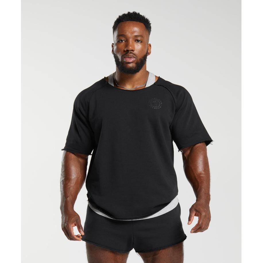 Gymshark Legacy Rag Top Black Zwart