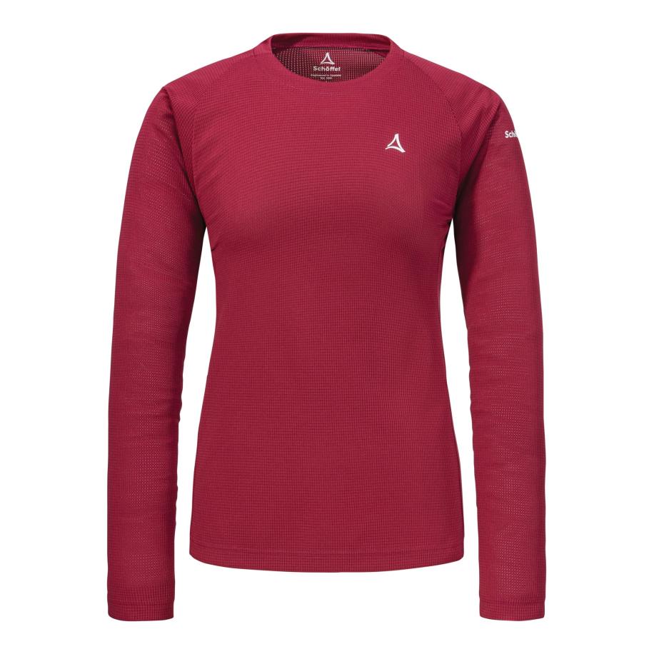 Schöffel Schöffel Functioneel shirt Mountain wijnrood -
