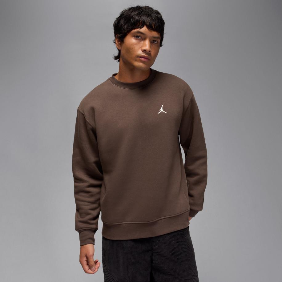 Jordan Brooklyn Fleece sweatshirt met ronde hals voor heren - Bruin Bruin