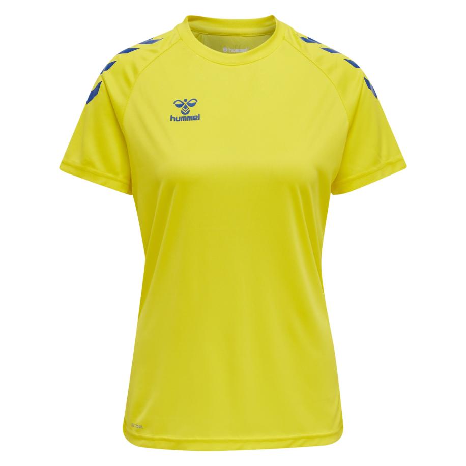Hummel Hummel Functioneel shirt blauw / neongeel -