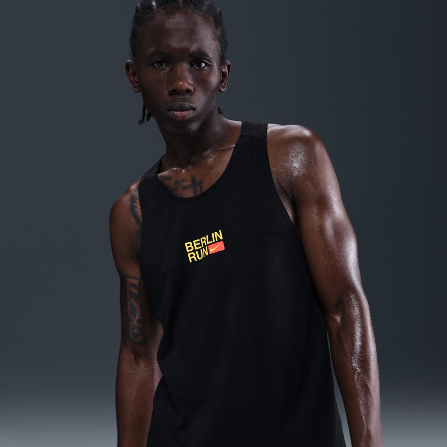 Nike Stride Dri-FIT ADV hardlooptanktop voor heren - Zwart Zwart
