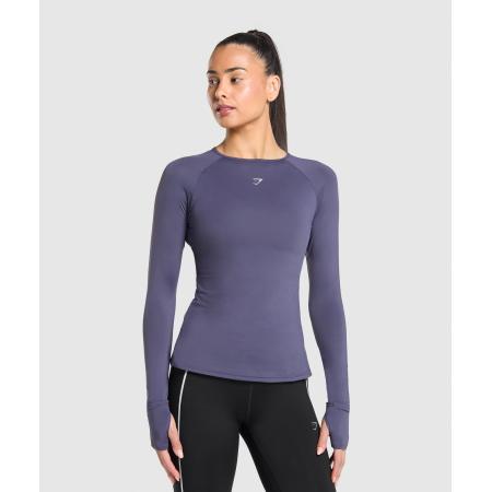 Gymshark Running Long Sleeve Top Weighted Purple