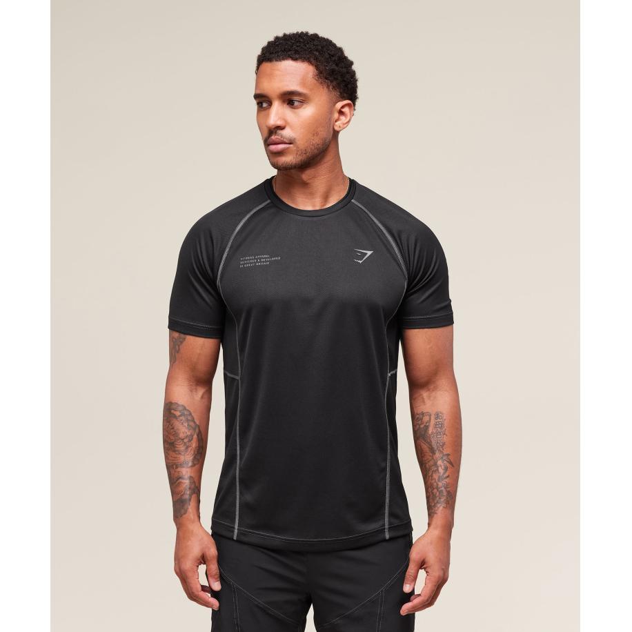 Gymshark Tactical T-Shirt Black Zwart