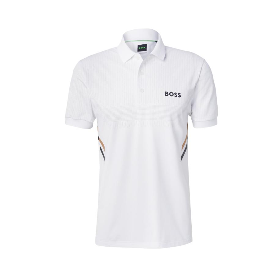 Hugo Boss BOSS Functioneel shirt Paule lichtbruin / zwart / wit -