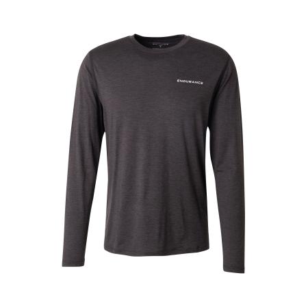 ENDURANCE ENDURANCE Functioneel shirt Abdon zwart gemêleerd / wit