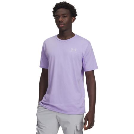 Under Armour Left Chest Logo Herenshirt met korte mouwen Transparent / Distant Grijs XS