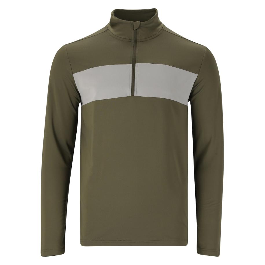 ENDURANCE ENDURANCE Functioneel shirt Pete grijs / olijfgroen / zwart -