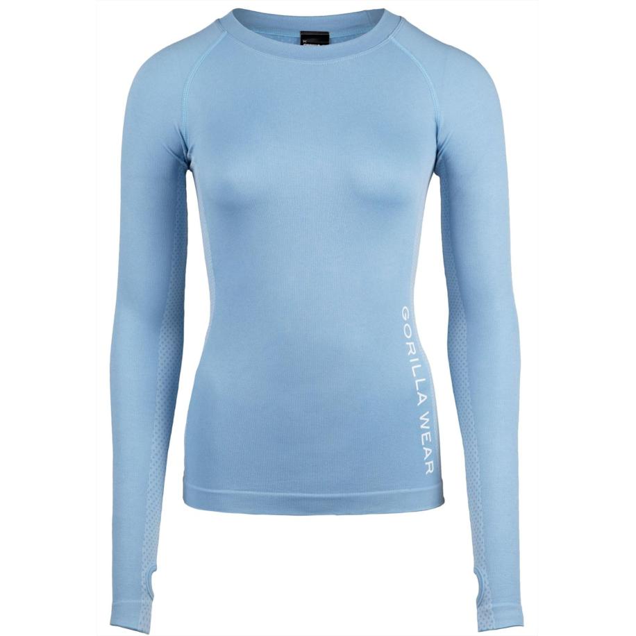Gorilla Wear Gorilla Wear Functioneel shirt Selah Seamless lichtblauw / wit -