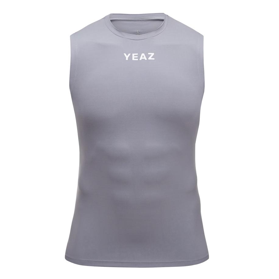 YEAZ YEAZ Functioneel shirt Instruktor basaltgrijs / wit -
