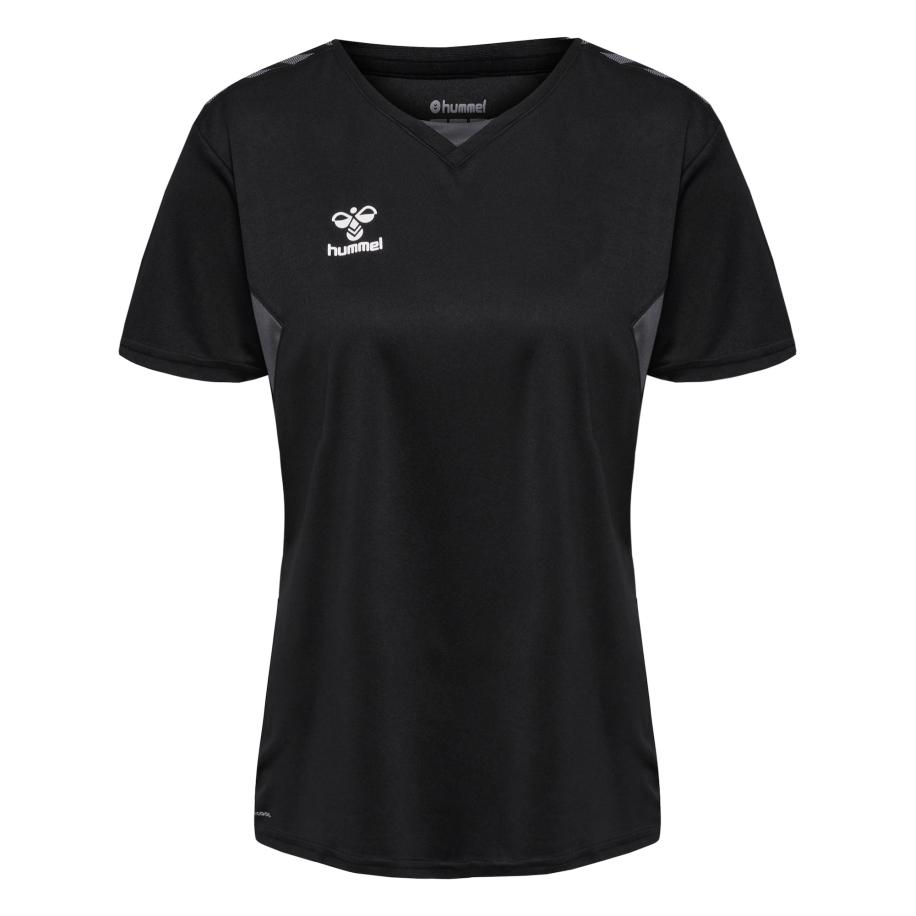 Hummel Hummel Functioneel shirt Authentic grijs / zwart / wit -