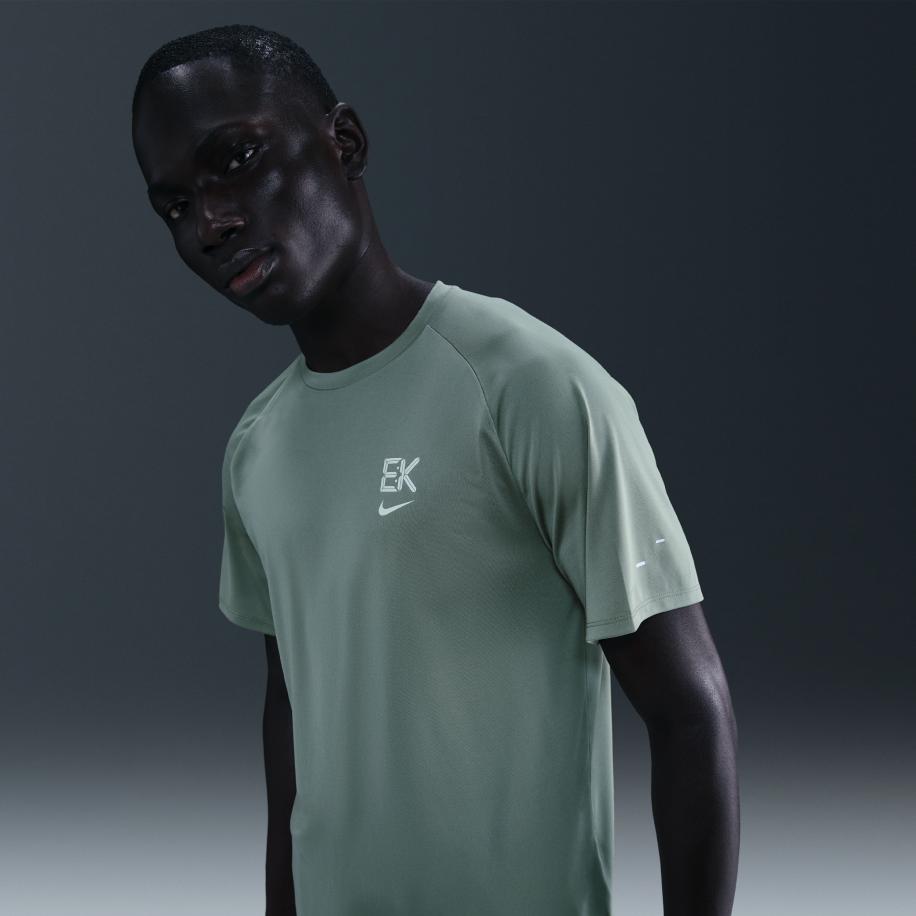 Nike Stride 'Eliud Kipchoge' Dri-FIT ADV hardlooptop met korte mouwen voor heren - Grijs Grijs
