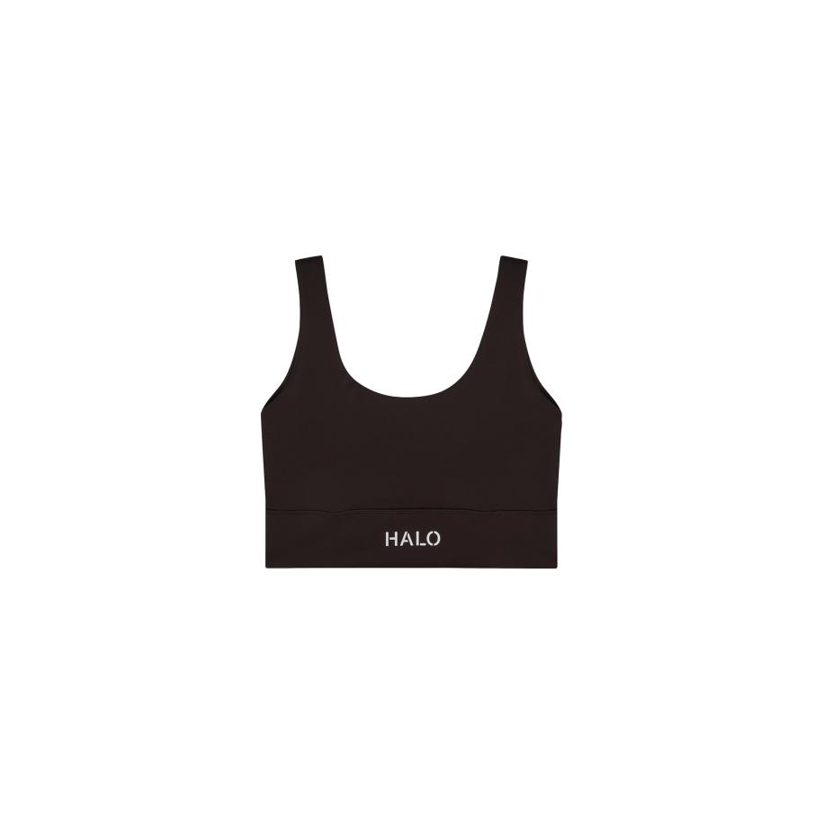 HALO Sporttop chocoladebruin / wit Bruin
