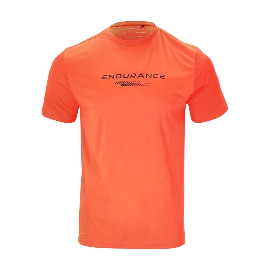ENDURANCE ENDURANCE Functioneel shirt Dipat koraal / zwart / wit -