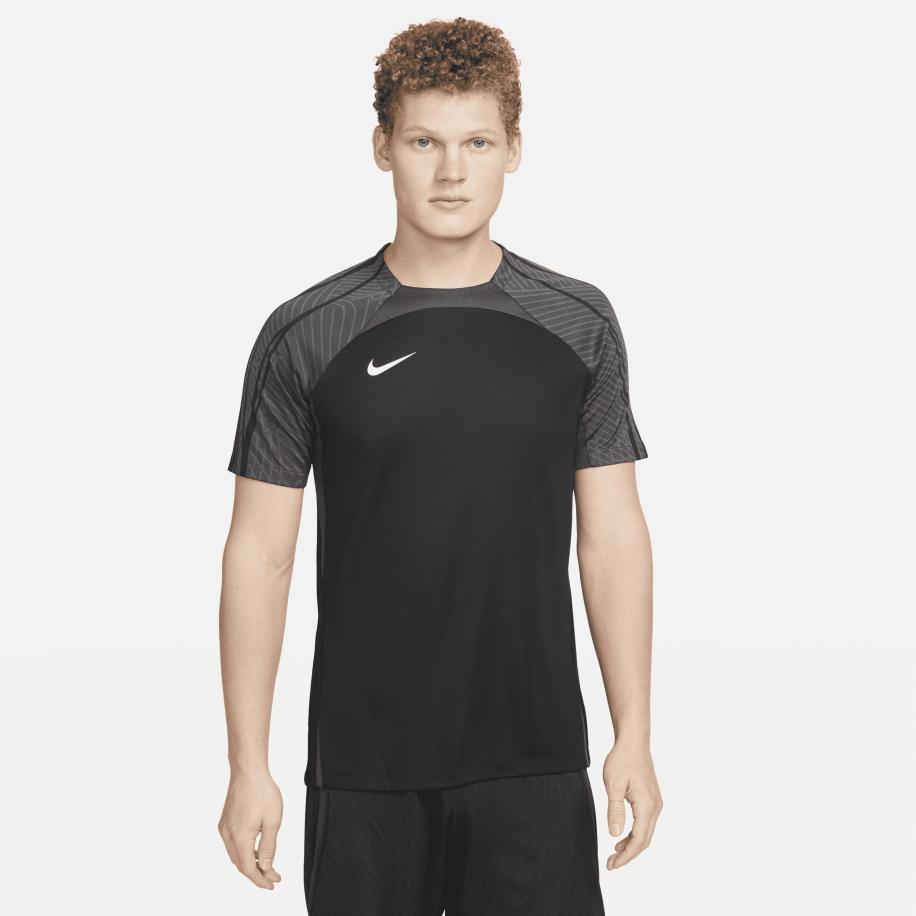 Nike Dri-FIT Strike Voetbaltop met korte mouwen voor heren - Zwart Zwart