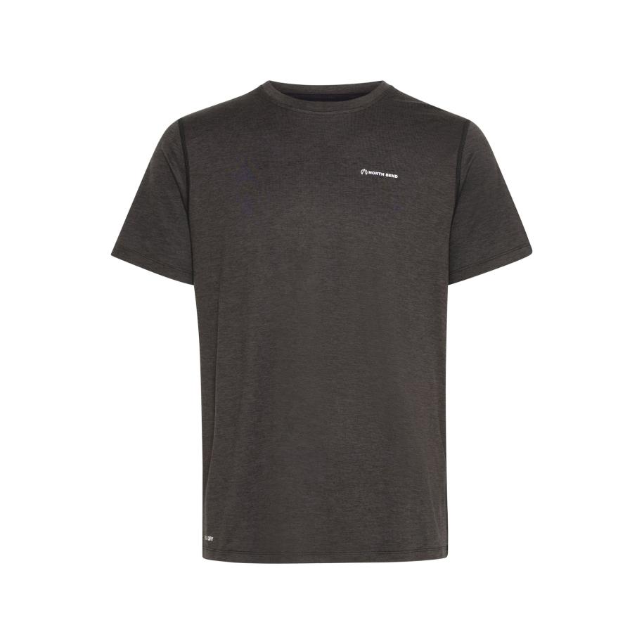North Bend North Bend Functioneel shirt NBAdrian M zwart gemêleerd -