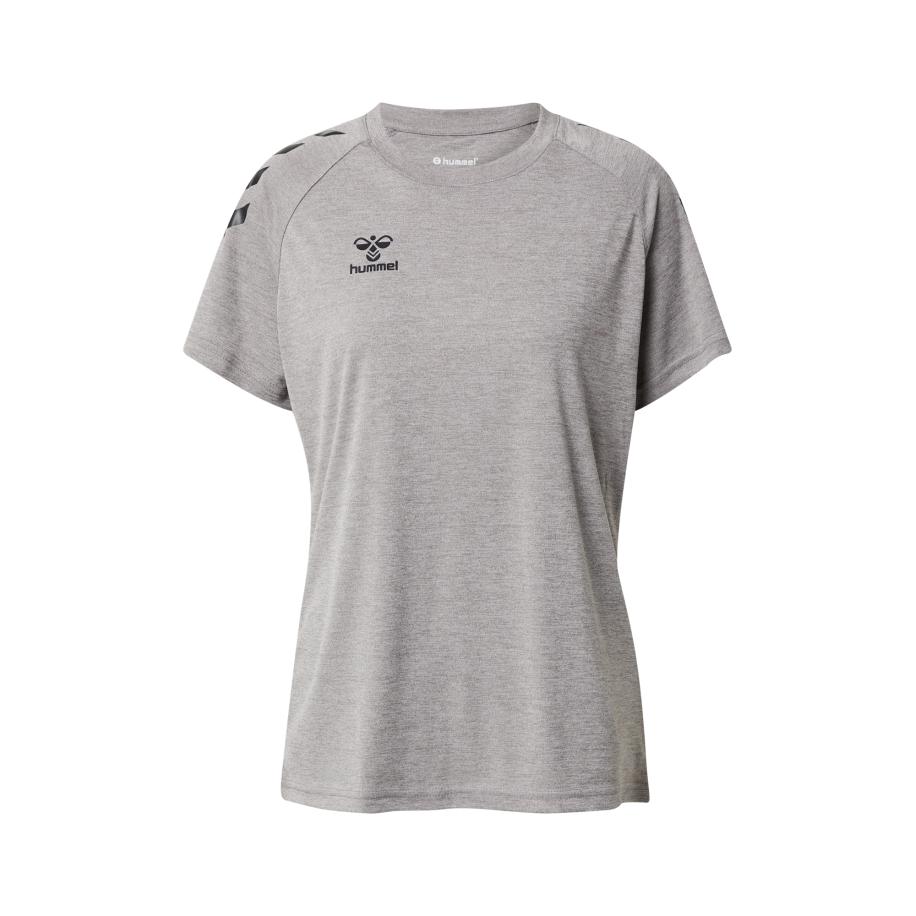 Hummel Hummel Functioneel shirt grijs gemêleerd / zwart -
