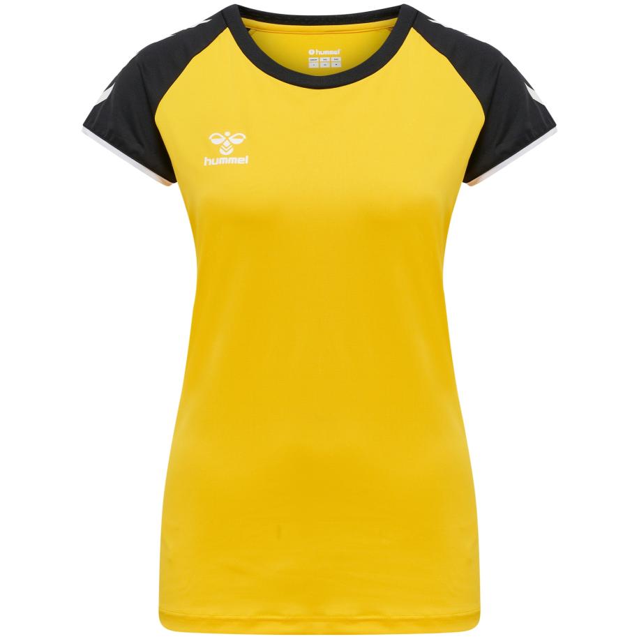 Hummel Hummel Functioneel shirt geel / zwart / wit -