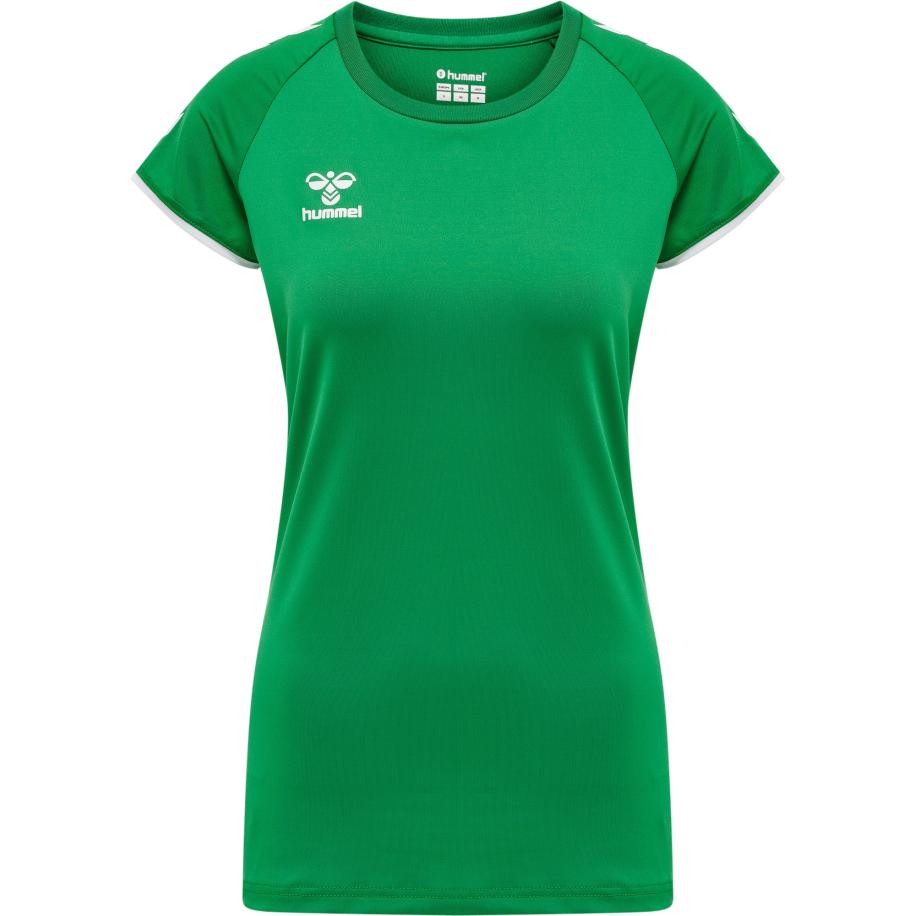 Hummel Hummel Functioneel shirt grasgroen / wit -