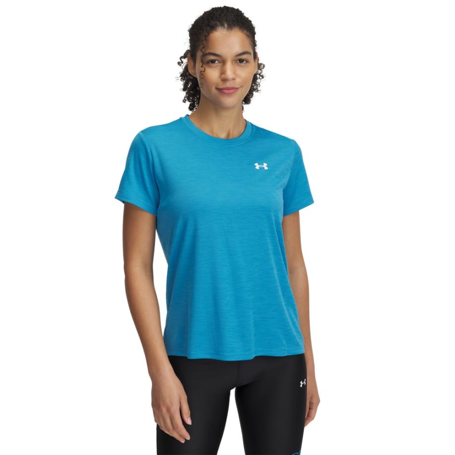 Under Armour Tech™ Damesshirt met korte mouwen Ether Blauw / Wit S Blauw